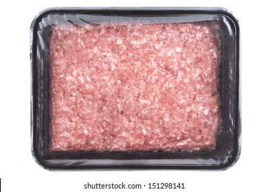 Packed Mince Meat In Black Tray