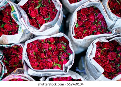 Packed Red Roses Textured Background Flower Stock Photo 662969134 ...