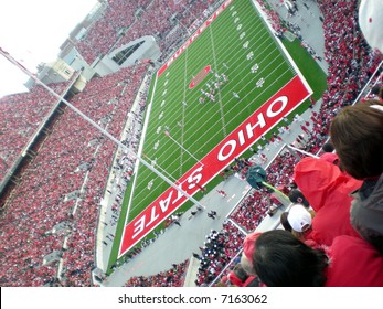 Packed stadium at an Ohio State football game