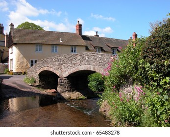 Packhorse Bridge In Allerford, Exmoor