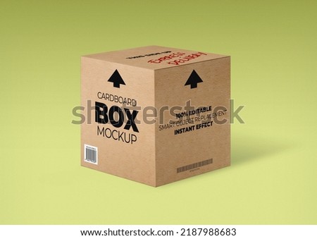 packing box cartoon background for cover delivery 