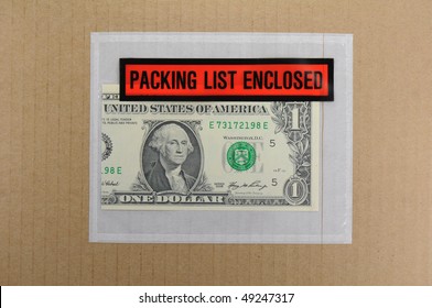 Packing List Envelope Dollar