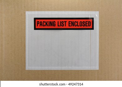 Packing List Envelope Empty