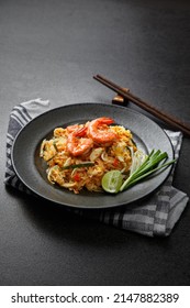 Pad Thai Noodles With Shrimp, Popular Thai Street Food