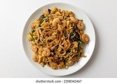 Pad Thai On A White Background