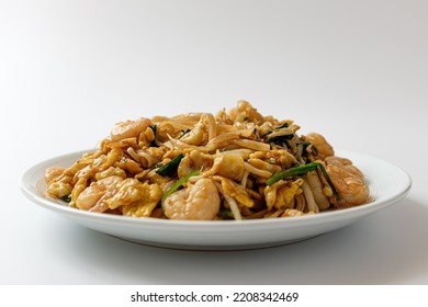 Pad Thai On A White Background