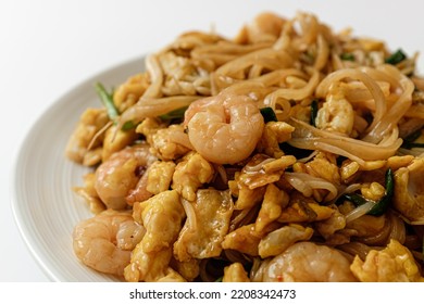 Pad Thai On A White Background