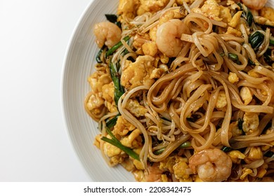 Pad Thai On A White Background