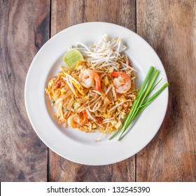 Pad Thai, stir-fried rice noodles, is one of Thailand's national main dish