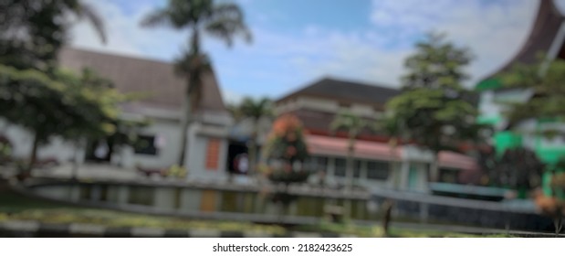 Padang Panjang City, Indonesian - July Wednesday 2022 : Defocused Abstract Background Of Hospital Is A Health Service Institution That Provides Comprehensive Health Services That Provide Inpatient