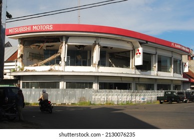 Padang, West Sumatra, Indonesia - May 19, 2011: Building Effect After Earthquake 