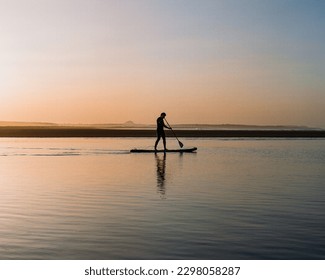 Paddle Boarder in East Lothian, Edinburgh - Powered by Shutterstock