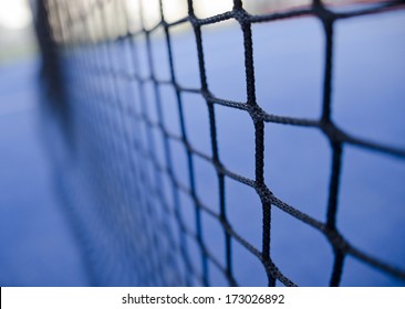 Paddle Tennis Or Tennis Net Texture Close Up