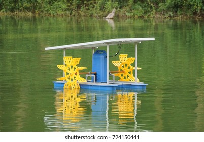 Paddle Wheel Aerator Using Solar Energy