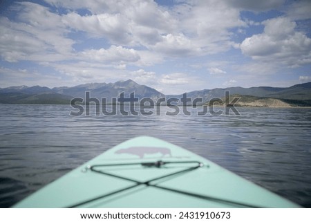 Paddleboarding 2022 in Colorado Dillon Reservoir 