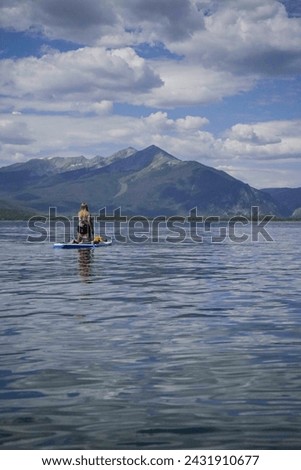 Paddleboarding 2022 in Colorado Dillon Reservoir 