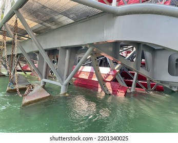 Paddlewheel Riverboat On North Saskatchewan River