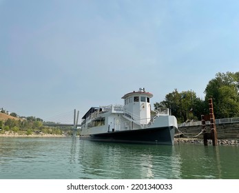 Paddlewheel Riverboat On North Saskatchewan River