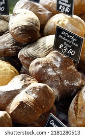 Paddock Wood, Kent, UK, 22nd July 2022, Artisan Bread For Sale, Street Food Market.

