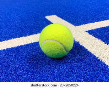 Padel Ball On Padel Court