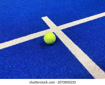 Padel Ball On Padel Court