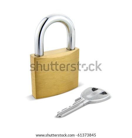 Padlock with key