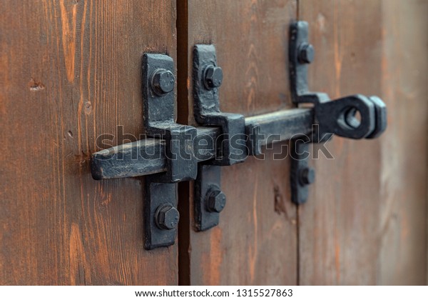 Padlock On Garage Door Gate Locked Stock Photo Edit Now 1315527863