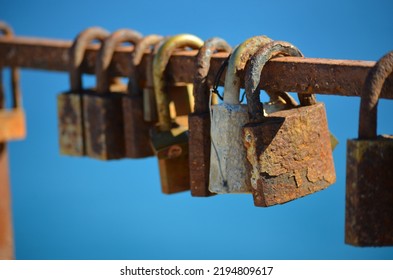 Padlocks On A Bridge As A Romantic Gesture