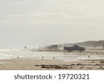 Padre Island beach after hurricane Ike, Southern Texas, USA