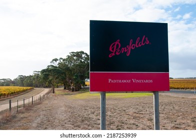 Padthaway, Australia - April 30, 2022: Penfolds Winery In The Renowned Padthaway Wine Region