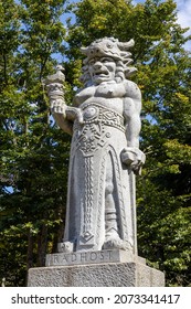  Pagan God Radegast, Radhost Hill, Beskydy Mountains, Czech Republic