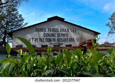 Pagar Alam, Indonesia - 06042010: Tea Plantation Factory Building In The Dempo Mountains Of Pagar Alam City, South Sumatra.