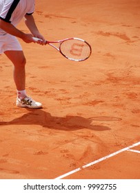                                     Pagdatis In Action During Davis Cup In Cyrpus.