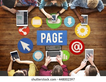 Page Documents Technology Digital Webpage Concept