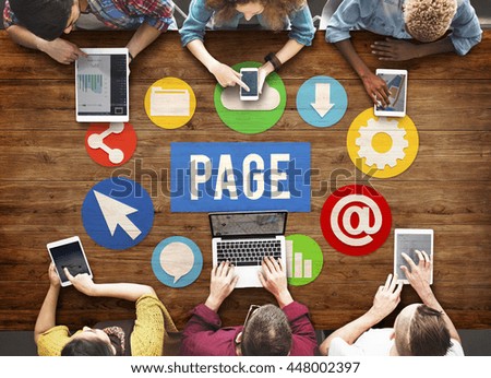 Page Documents Technology Digital Webpage Concept