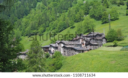 Pagliari is an ancient rural village close to Carona. Bergamo, Orobie Alps, Italy