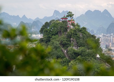 Pagoda from Diecai Hill, Guilin, Yangshuo China