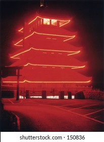 Pagoda, Reading PA, Night Time