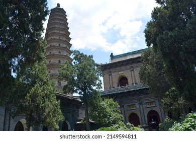 Pagoda Towers Of Taiyuan, China.