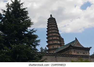 Pagoda Towers Of Taiyuan, China.