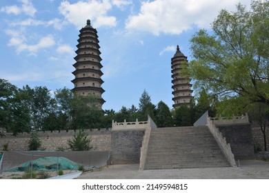 Pagoda Towers Of Taiyuan, China.