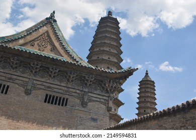 Pagoda Towers Of Taiyuan, China.