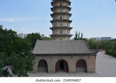 Pagoda Towers Of Taiyuan, China.