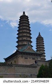 Pagoda Towers Of Taiyuan, China.