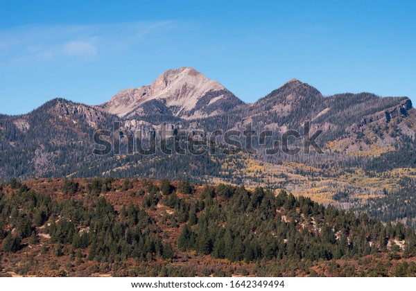 Pagosa Peak 12,640 feet in the\
Weminuche Wilderness Area of the San Juan National Forest.\
