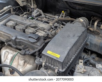 Pahang, Malaysia- 3 October 2021: Campro IAFM Engine In Proton Saga FL Engine Bay.