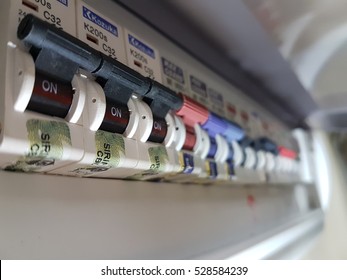 Pahang, Malaysia - Disember 2016 : Distribution Board (DB)  In A Local Malaysian House