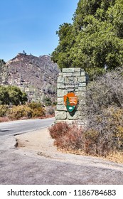 PAICINES, CALIFORNIA / USA - AUGUST 31 2018: Entrance To Pinnacles National Park