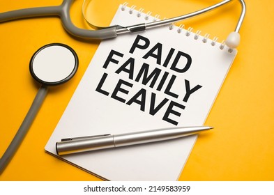 Paid Family Leave Form Clipboard Note Stock Photo 2149583959 | Shutterstock