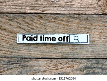 Paid Time Off Business Concept